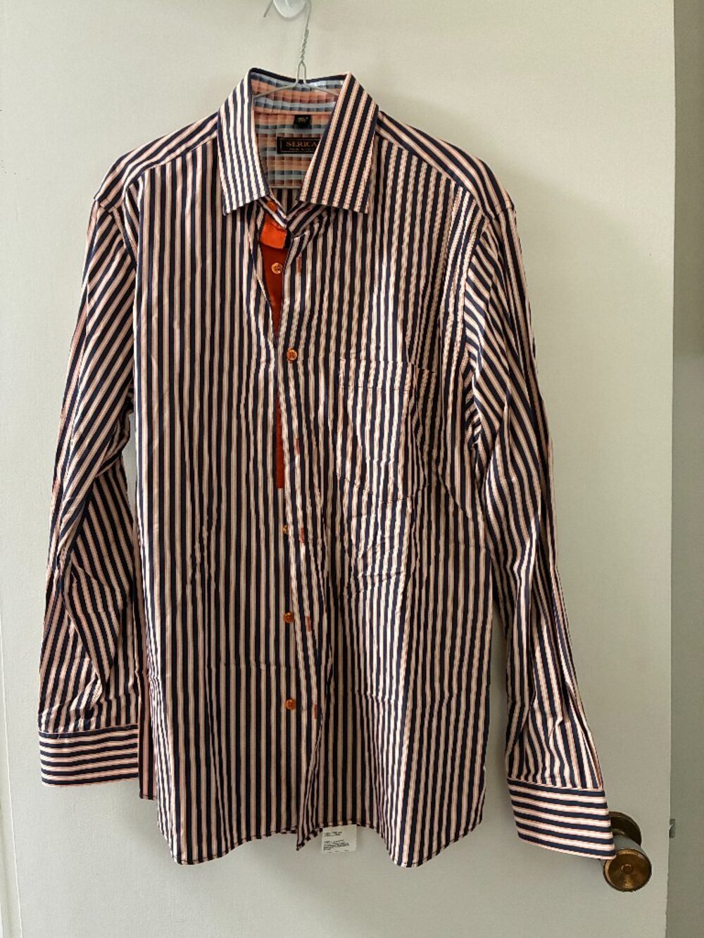 Shirt. NEW. Sz Large. SERICA - Made in Italy 100% cotton.